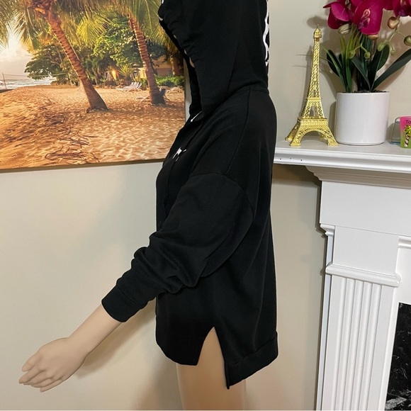 Victoria’s Secret PINK Nation Black Split Neck Hoodie Small - Picture 5 of 10